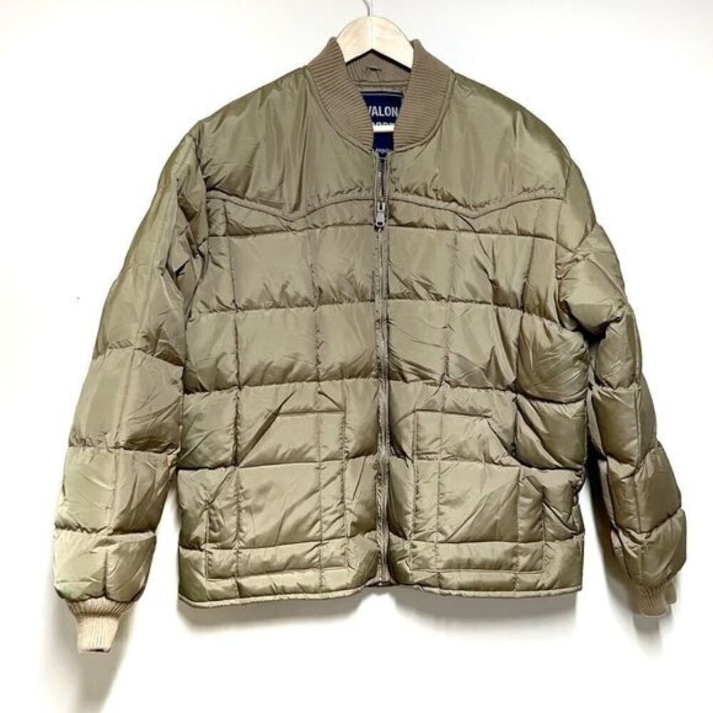 New Men  s Winter Stepp Tan Puffer Jacket by Avalon Sport Los Angeles Sz XL